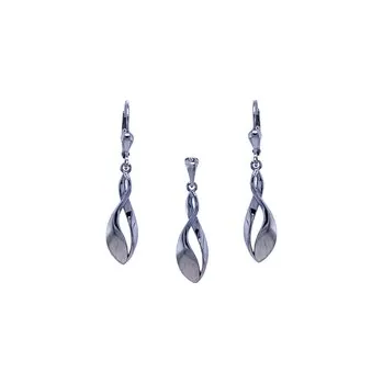 Souprava šperků Stříbrná souprava bez kamínků