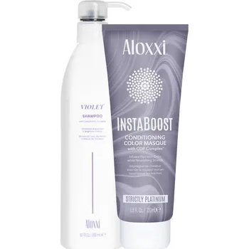 Šampon ALOXXI® Violet šampon 300ml a InstaBoost hydratační maska platinová 200 ml