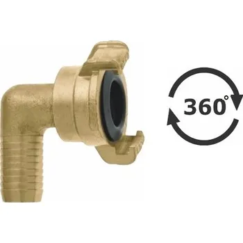 Zahradní hadice GEKA TRN PLUS OTOČNÉ KOLENO 90°- axiální trn 19 mm, 50 Bar -10/+100°C 40 Bar (OT-360°)