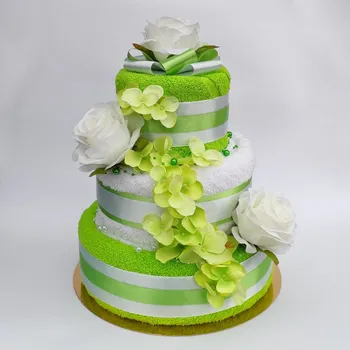 Svatební dekorace Ateliér Confetti Třípatrový dort - Olívie 35 cm bílá