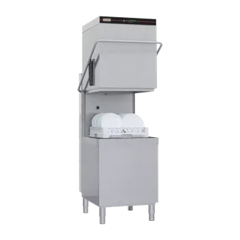 Myčka nádobí Myčka průběžná jednoplášťová s odpadovým čerpadlem horní ovládání 50x50 - 400 V | REDFOX - QQI 102 P/TOP