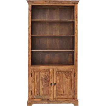 Knihovna Rustikální knihovna 100x200x45 z indického masivu palisandr
