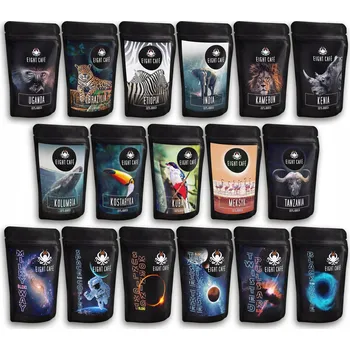 Káva Eight Cafe 100% arabica, sada vzorků 17x50 g
