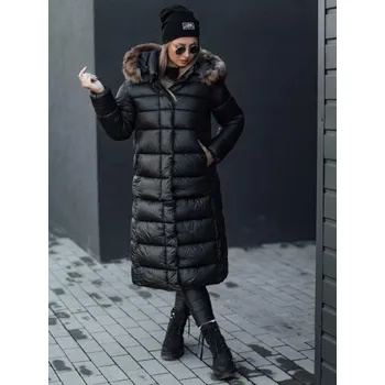 Dámská prošívaná zimní bunda KROMBILA s kapucí černá