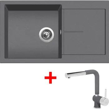 Granitový dřez Akční Sinks INFINITY 860 Titanium + MIX 3 P GR