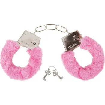 Party dekorace Pouta s růžovou kožešinou