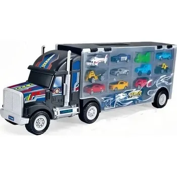 autíčko Kufřík kamion s autíčky velký BV0136 černý