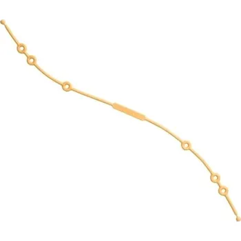 Kočárek Saro Baby Univerzální silikonová šňůrka Mustard