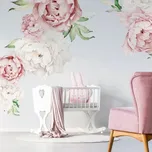 YokoDesign Samolepka na zeď do dětského pokoje Pivoňky velké