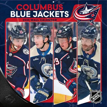 Kalendář JF Turner Kalendář Columbus Blue Jackets NHL 2025 Wall Calendar