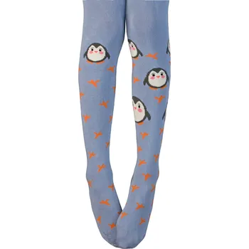 Dívčí vzorované punčocháče GATTA TUČŇÁCI modré Velikost: 92-98