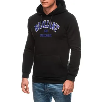 Pánská mikina Pánská mikina s kapucí B1687 - černá