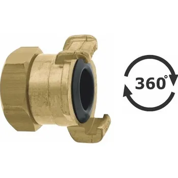 Kompresor GEKA PLUS OTOČNÁ IG - mosazná rychlospojka s vnitřním závitem IG 1" 40 Bar
