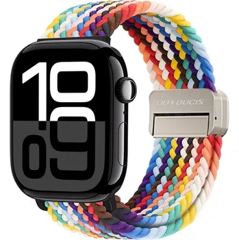 Příslušenství k chytrým hodinkám VSECHNONAMOBIL 90422 DUX BRAIDED Nylonový řemínek pro Apple Watch 10 / 11 42mm COLORFUL