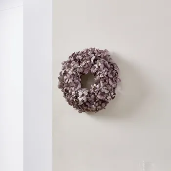 umělá květina Eglo 428207 - Umělý květinový věnec SOLVANG pr. 35 cm fialová