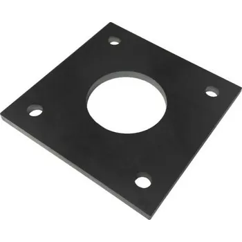 brána KP PL8-150x150 - ocelová kotvicí plotna 150x150x8 mm, pro výrobu sloupku plotu a brány