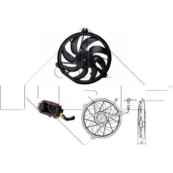 Chladič motoru Větrák, chlazení motoru NRF 47323