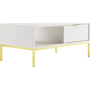 Konferenční stolek Kocot Kids Konferenční stolek Austin 100 - bílý/zlatá noha