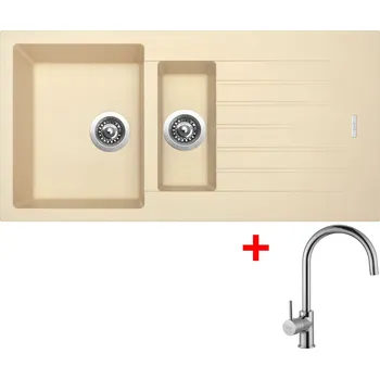 Granitový dřez Akční Sinks PERFECTO 1000.1 Sahara + VITALIA
