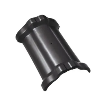 BRAMAC Hřebenáč vyrovnávací drážkový HO dvouhrdlý glazura tmavě šedá