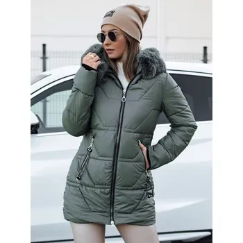 Dámská bunda Dámská zimní bunda s kapucí KRISTA zelená
