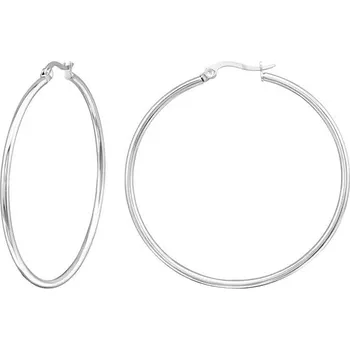 Náušnice Flor de Cristal Elegantní kruhové náušnice z chirurgické oceli 316L