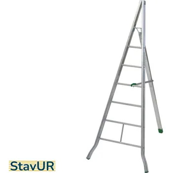 Žebřík Facal hliníkový samostatně stojící sadový žebřík - 2,5m