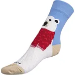 Ponožky Lední medvěd Modrá,Bílá - 43-46 BX1000839