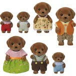 Sylvanian Families - Rodina psů chocolate labradorů, 7ks