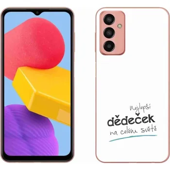 Pouzdro na mobilní telefon Gelový kryt mmCase na Samsung Galaxy M13 - nejlepší dědeček 3 bílé pozadí