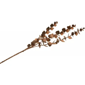 umělá květina Chaks Umelý eukalyptus - Marron glitter 61 cm