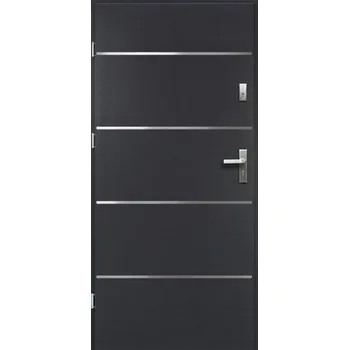 Vchodové dveře Vchodové dveře ocelové Atena P55 90 L antracit otevírání ven