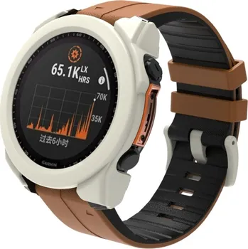 Příslušenství k chytrým hodinkám Ochranný kryt pro Garmin Fénix 8 47mm - Béžový