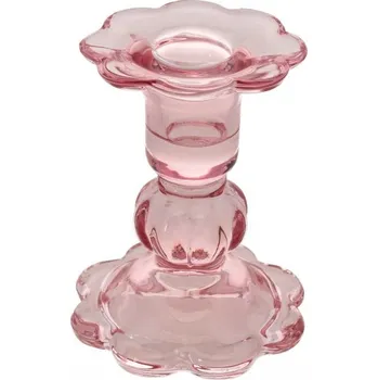 Svícen Chaks Svietnik na kónickú sviečku - Ružový