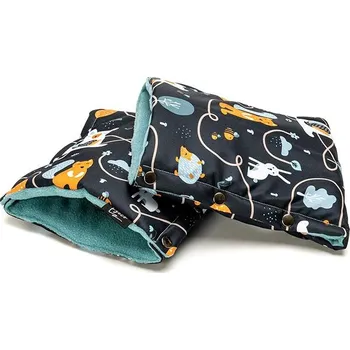 Rukávník T-TOMI Rukavice na kočárek Animal friends