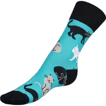 Pánské ponožky Ponožky Kočka mátová Mátová BX1000954 - 39-42