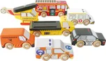 Vláčkodráha auta - Set dřevěných autíček záchranných (Le Toy Van) - Novinky