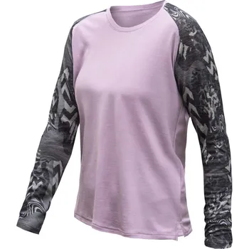 Dámské termoprádlo SENSOR MERINO BLEND IMPRESS dámské triko dl.rukáv violet/zebra Velikost: S