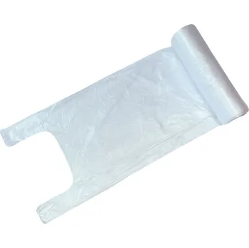 Nákupní taška Taška HDPE 3K, 220+120x400 mm - čirá, na roli - SENZABAG