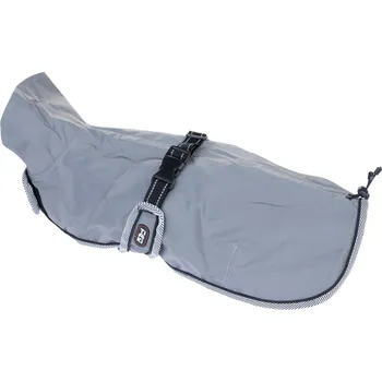 Obleček pro psa TIAKI kabát pro psy reflexní ocelový cca 60cm