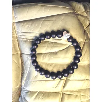 Náramek Handmade Minerální náramek Onyx - černý