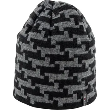 Čepice Zimní pletená čepice Finmark WINTER HAT OS Černá, Tmavě šedá