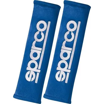 Návlek na bezpečnostní pás Sparco návleky z alcantary, šířka 50 mm, modré