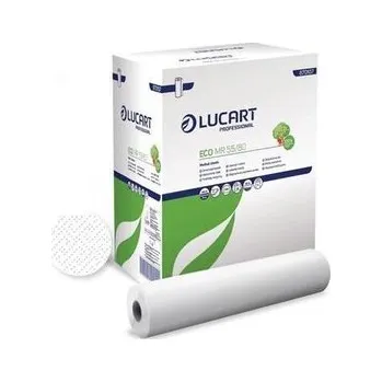 Podlahový mycí stroj Papír na vyšetřovací stůl "Eco MR 55/80", bílá, 2-vrstvý, 55 cm x 80 m, 6 rolí, LUCART 870107U