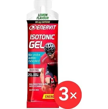 Energetický nápoj Enervit Isotonic Gel s kofeinem 3x 60 ml, citron