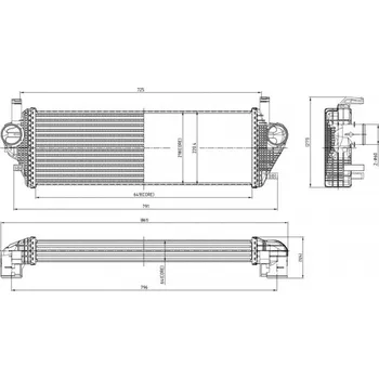 Chladič motoru Chladič turba HART 644 160