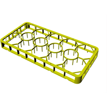 Stavební pojivo Nástavec plastový na sklenice 14 pozic 50x50x4 | REDFOX - C 1413