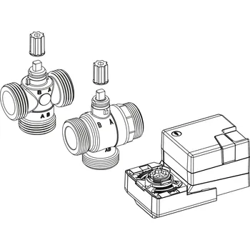 Příslušenství k čerpadlu Kaisai Třícestný ventil KTSGZ20 s pohonem KSRG90 – určený pro tepelná čerpadla 6-10 kW