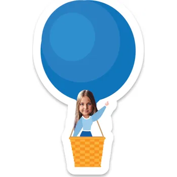 Party nádobí Personal Personalizovaný zápich na tortu - Balónová oslava