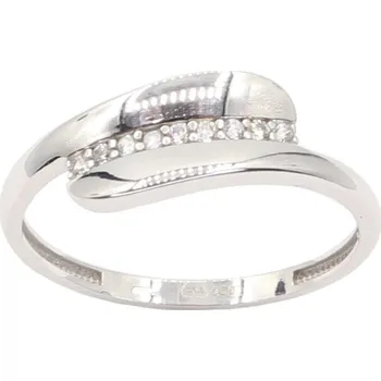 Prsten Zlatý prsten z bílého zlata se zirkony AZR2988W, vel. 56, 1.75 g (585/1000)